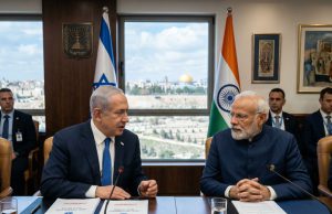 Prime Minister Narendra Modi had stepped off the aircraft onto the warm Jerusalem tarmac with a guarded optimism.. a two-day diplomatic mission aimed at deepening ties between India and Israel. ..